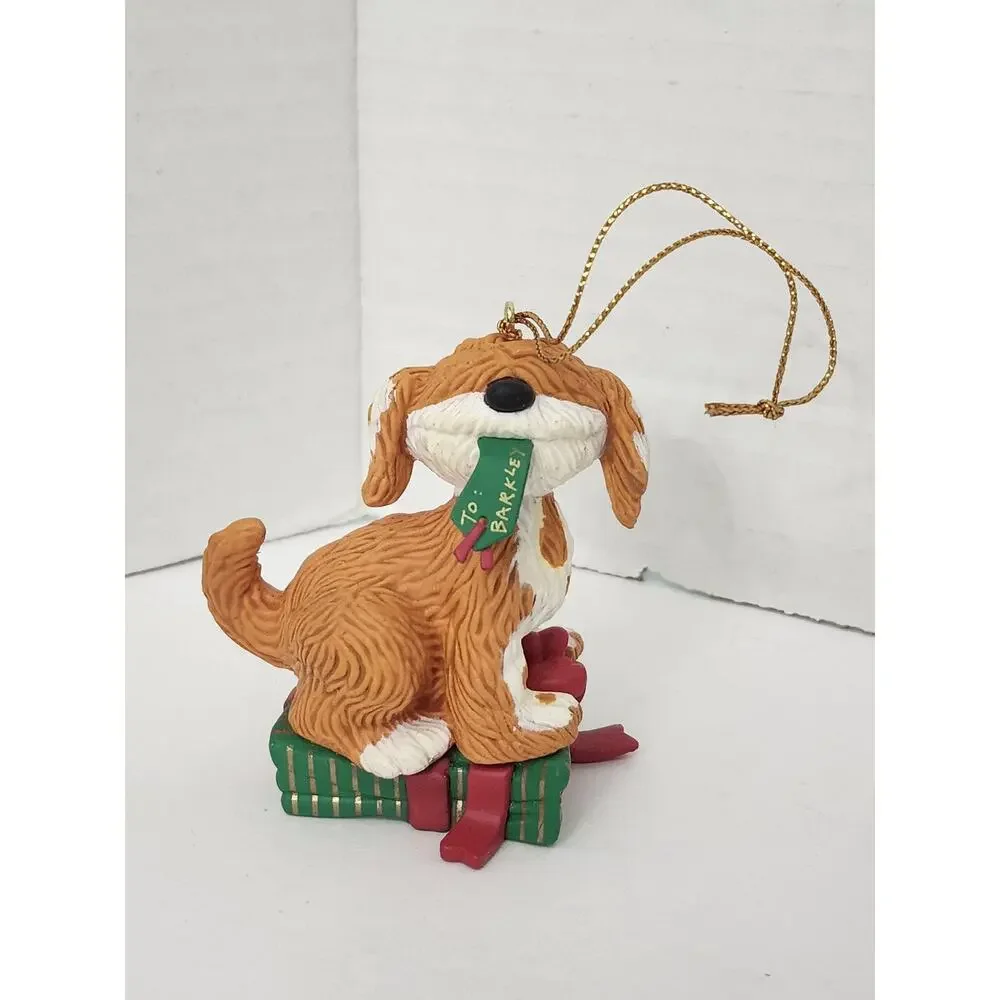 1993 Grolier Barkley Sesame Street Christmas Ornament Jim Henson Boxed